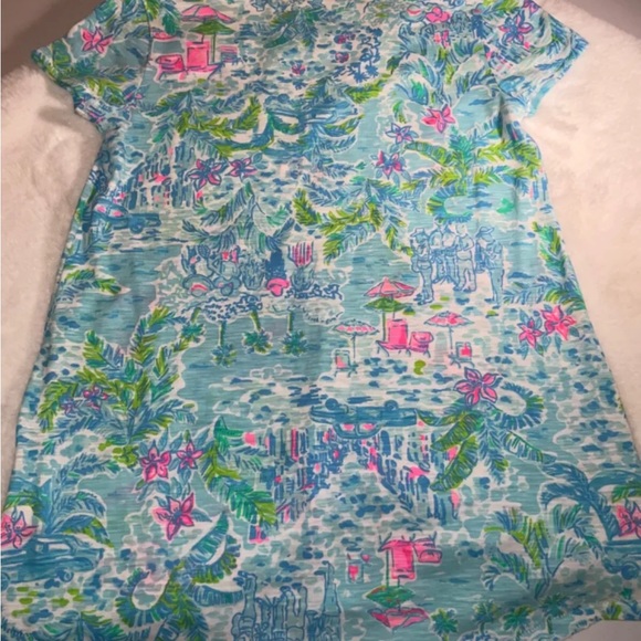 Lilly Pulitzer NWT Etta V-Neck Top What A Lovely Place $48 Size XXS - Picture 6 of 8